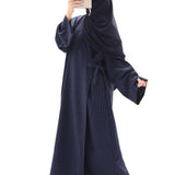 Abaya kimono à nouer en coton