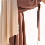 Abaya manche bretelle avec long khimar
