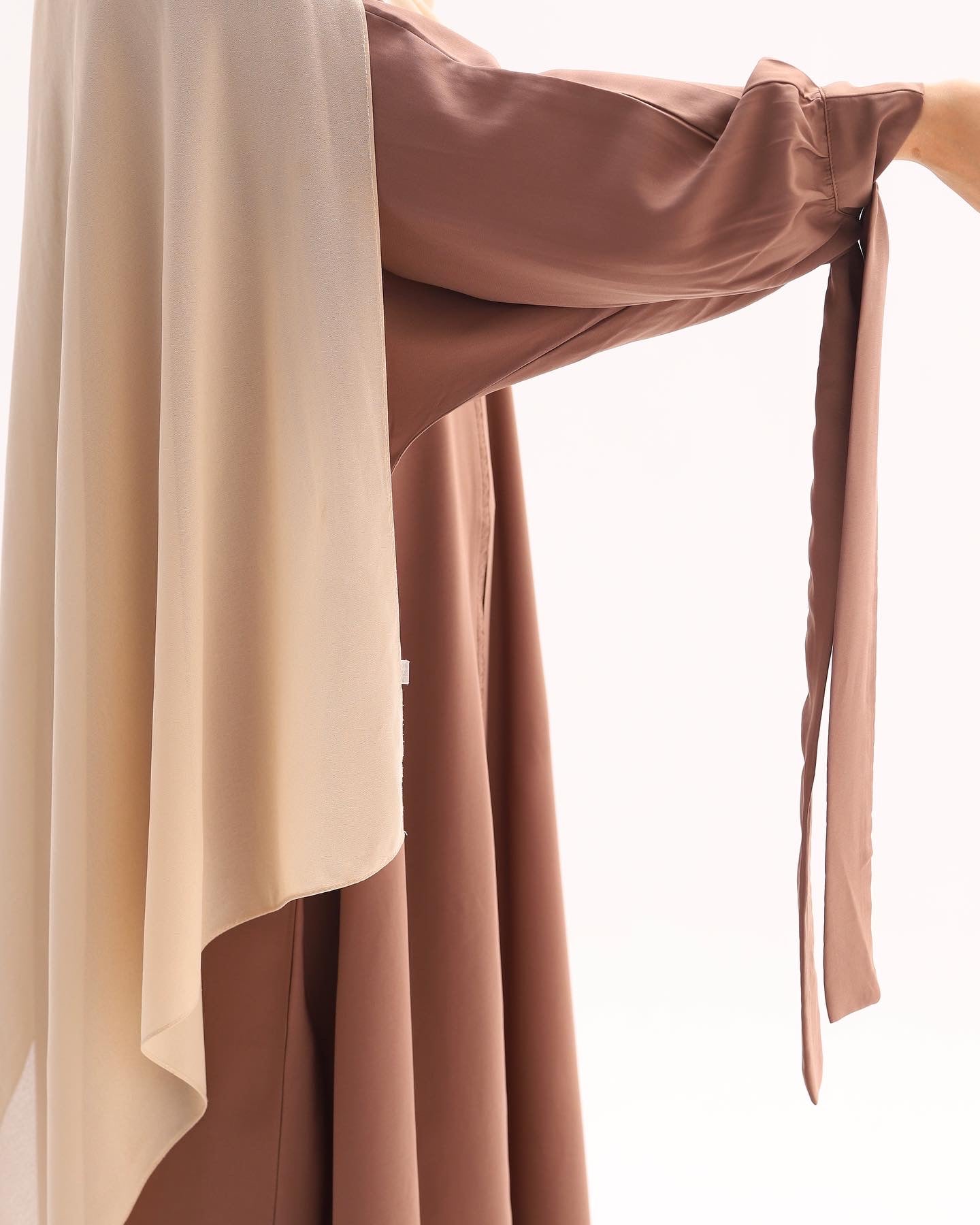 Abaya manche bretelle avec long khimar