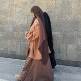 Oversized cotton gabardine skirt "EXPLORATOR SKIRT" - OUMMI BASICS