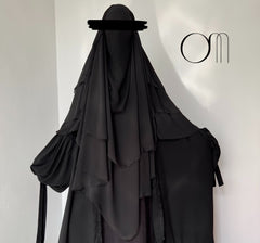 Khimar 3 voiles Yemenite - OUMMI MUSLIM
