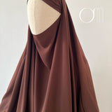 Jilbab 1 pièce papillon whool peach - OUMMI MUSLIM