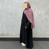 Abaya cargo noir