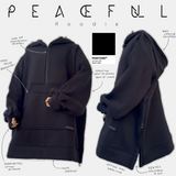 Oversize-Kapuzensweatshirt „PEACEFULL HOODIE“ – OUMMI BASICS