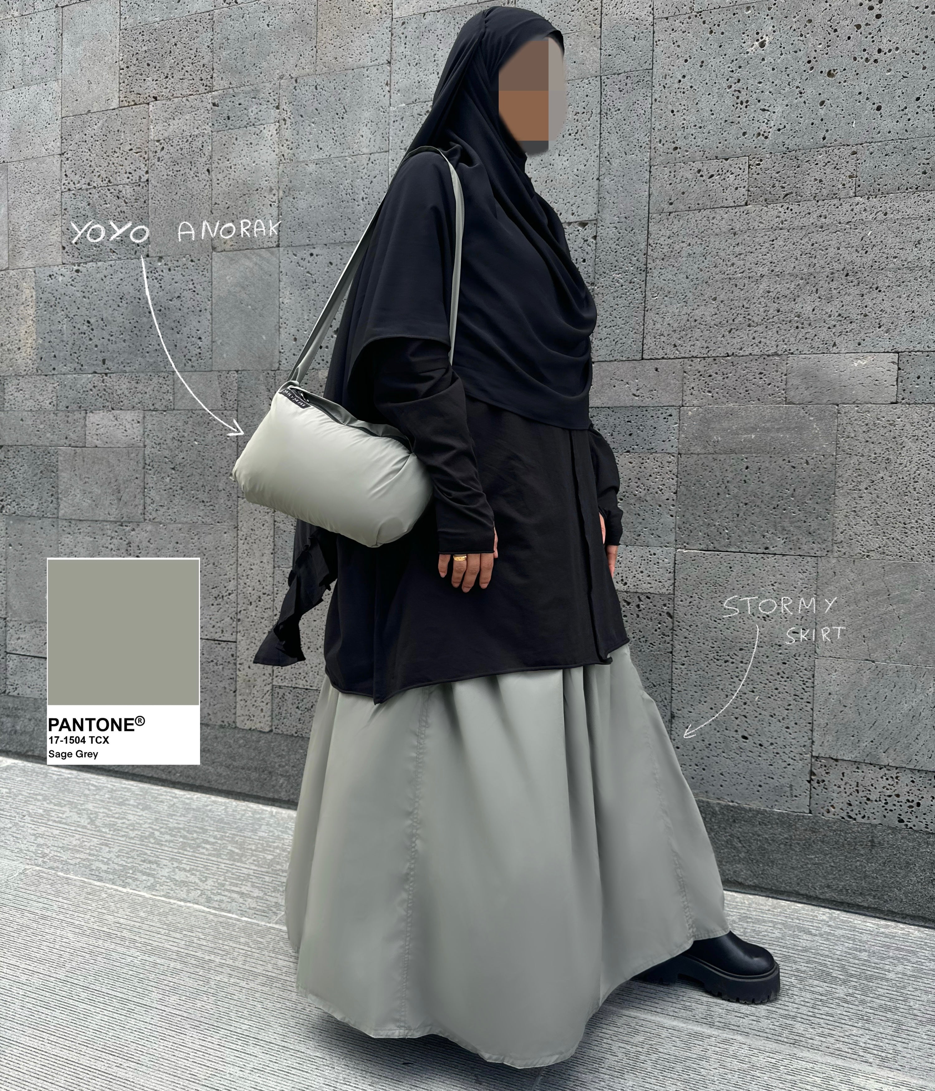 ANORAK COMPACT WATERPROOF gris