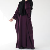 Abaya cloche aubergine