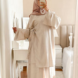 Ensemble Kimono jupe à nouer « ASIAN SET » - OUMMI MUSLIM