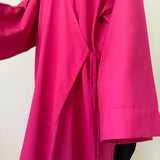 Abaya kimono à nouer en gabardine de coton