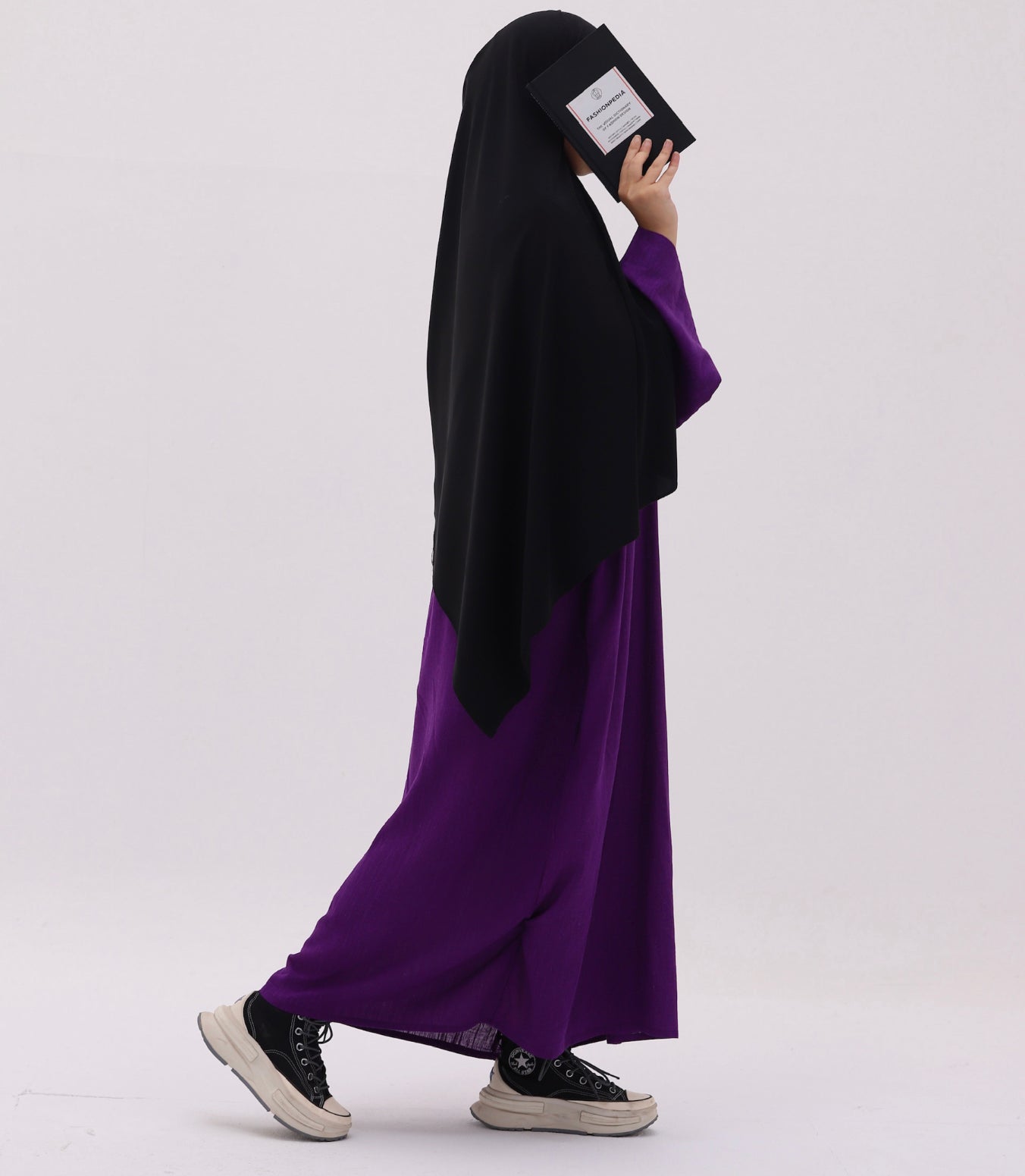 Abaya kimono à nouer en lin naturel