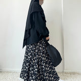Long floral skirt "BLOOM SKIRT" - OUMMI BASICS