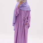 Abaya kimono à nouer en lin naturel