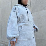 Oversize-Kapuzensweatshirt „PEACEFULL HOODIE“ – OUMMI BASICS