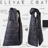 Doudoune longue sans manches « ELEVATE COAT » - OUMMI BASICS