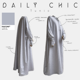 Top mitaine col montant "DAILY CHIC" - OUMMI BASICS