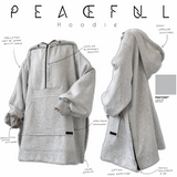 Oversize-Kapuzensweatshirt „PEACEFULL HOODIE“ – OUMMI BASICS