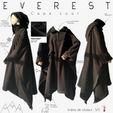 Manteau cape polaire « EVEREST CAPE-COAT » - OUMMI BASICS