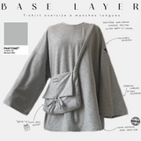 T-shirt oversize à manches longues « BASE LAYER » - OUMMI BASICS