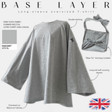 T-shirt oversize à manches longues « BASE LAYER » - OUMMI BASICS