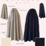Long flared skirt "DUCHESS SKIRT" - OUMMI BASICS