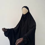 Jilbab 1 pièce papillon whool peach - OUMMI MUSLIM