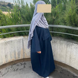 Abaya femme bleu nuit