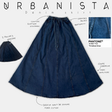 denim skirt urbanista timeless blue