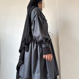 Blouse froncée à manches amovibles « BRITISH TOP » - OUMMI BASICS