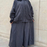 Veste oversize en velours côtelé « VELVET JACKET » - OUMMI BASICS