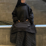 Jupe longue d’hiver à carreaux « Highland Plaid Skirt » - OUMMI BASICS