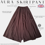 Jupe culotte femme gaze de coton "AURA SKIRTPANT" - OUMMI BASICS