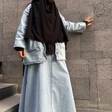Jupe longue en jean « FRAME DENIM SKIRT » - OUMMI BASICS
