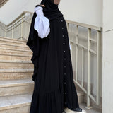 Abaya évasée bi-color « CHARLOTTE DRESS » - OUMMI BASICS
