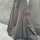 Langer gefütterter Rock „CITYLINE SKIRT“ – OUMMI BASICS