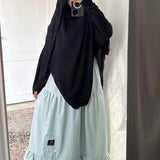 Jupe maxi à volants et rayures « NATURAL GRACE SKIRT » - OUMMI BASICS