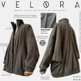 Veste oversize finition veloutée « VELORA JACKET » - OUMMI BASICS
