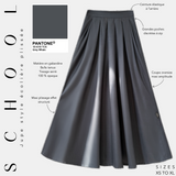 Langer Schulmädchenrock "SCHOOL SKIRT" - OUMMI BASICS