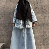 Jupe longue en jean « FRAME DENIM SKIRT » - OUMMI BASICS