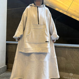 Sweat oversize à capuche "PEACEFULL HOODIE" - OUMMI BASICS