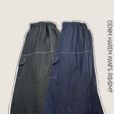 Sarouel en jean oversize "DENIM HAREM PANTS ROOMY" - DAILY DRESS