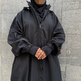 Veste longue à capuche « DARK MOTION JACKET » - OUMMI BASICS