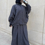 Veste oversize en velours côtelé « VELVET JACKET » - OUMMI BASICS