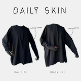 Top oversize effet seconde peau option mitaine « LE DAILY SKIN » - DAILY DRESS