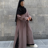 Maxi-chemise à fentes "CATERINA" - OUMMI BASICS