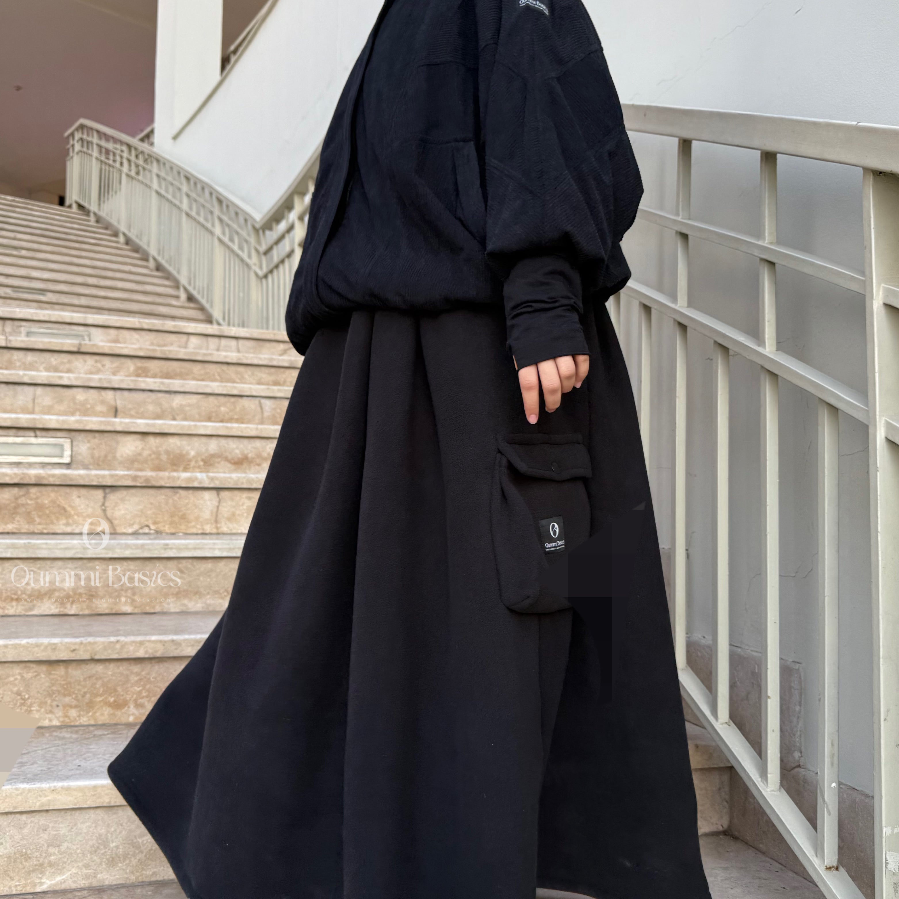 Jupe oversize en polaire "EVEREST SKIRT" - OUMMI BASICS