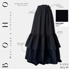 Boho skirt black-out 
