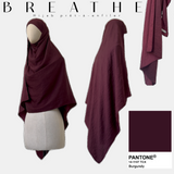 Breathe hijab prêt - à - enfiler Burgundy 
