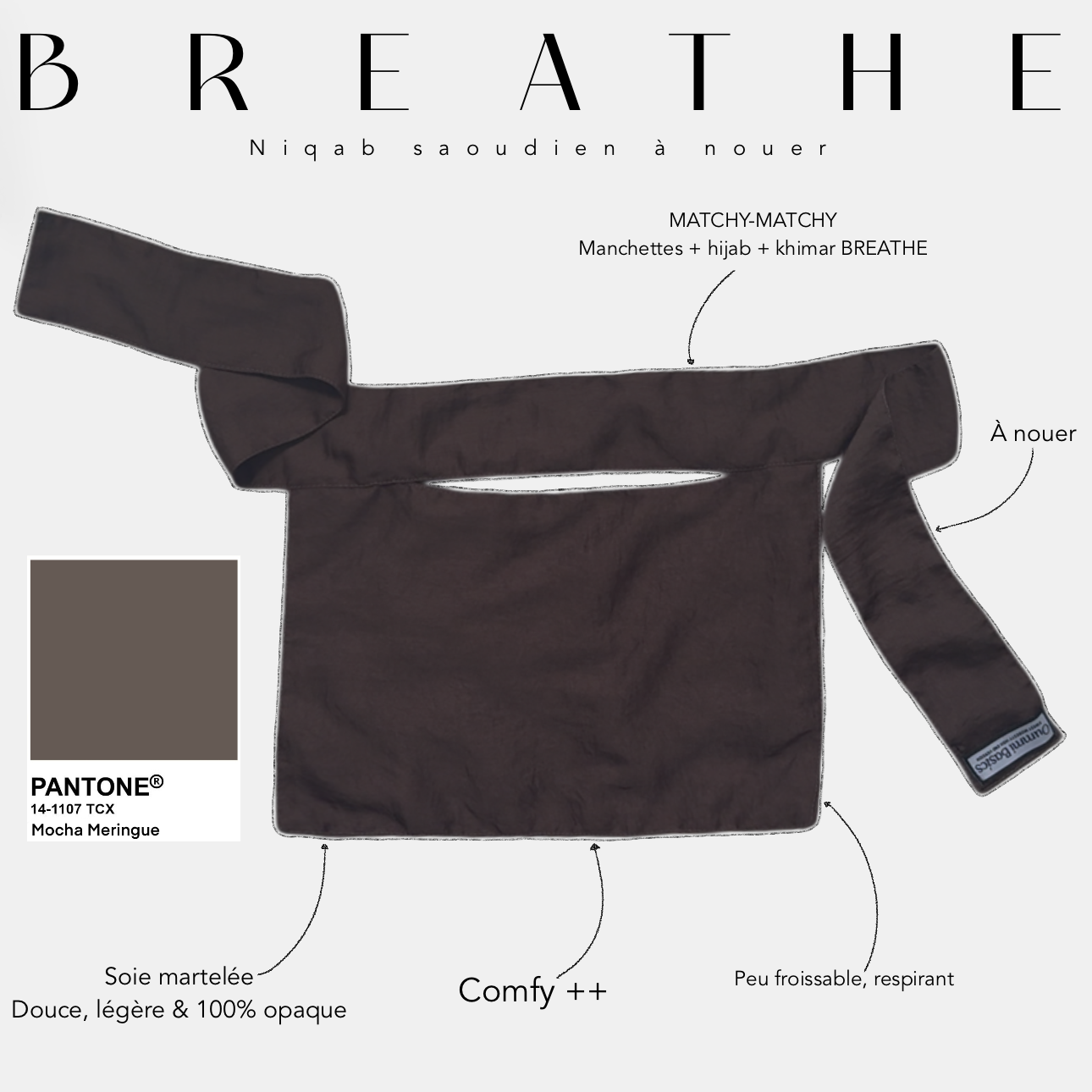 Breathe niqab mocha meringue 