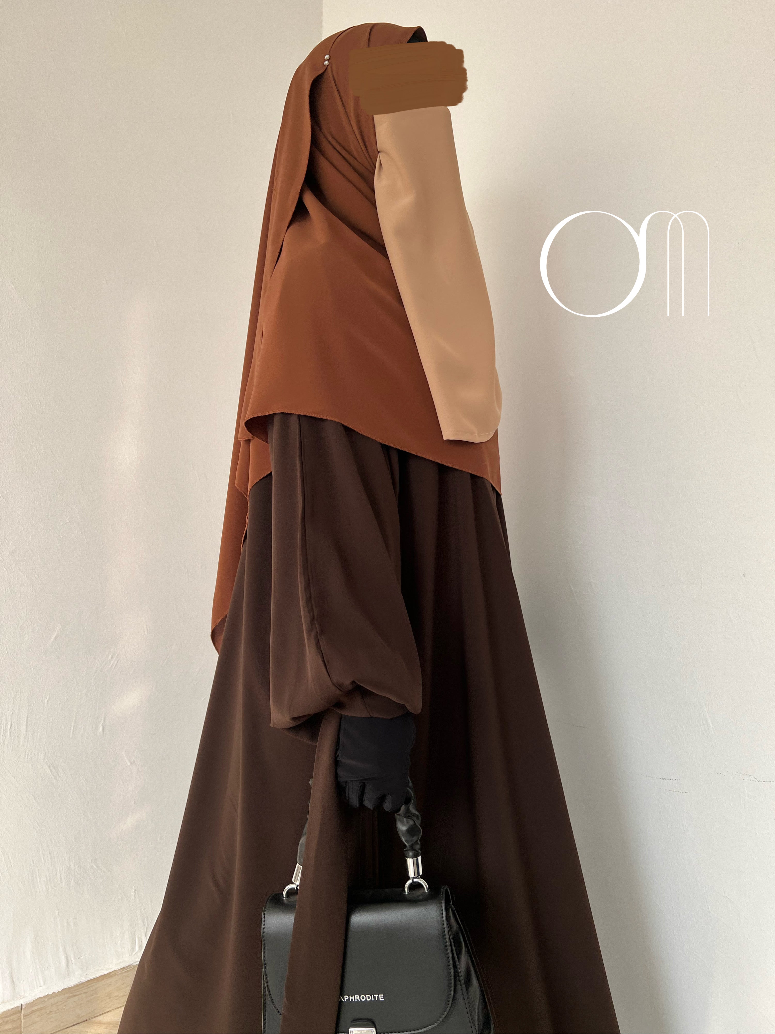 Abaya femme  Marron