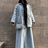 Jupe longue en jean « FRAME DENIM SKIRT » - OUMMI BASICS
