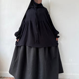 Jupe évolutive ajustable à carreaux « CHECK VOLUME SKIRT » - OUMMI BASICS